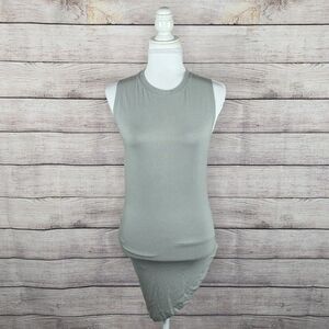 Athleta Cloudlight Restore Asymmetrical Sleeveless Muscle Green Tank Top XS